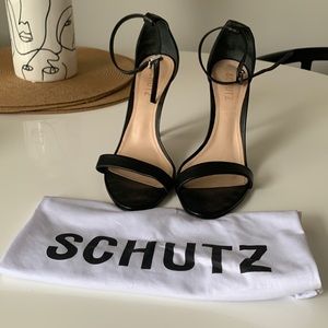 Schutz Cadey-Lee Black Leather Heel (9)